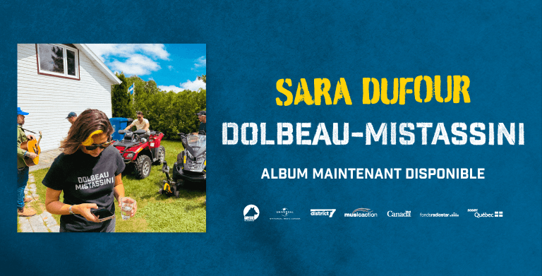 SARA DUFOUR PRESENTS HER FOURTH ALBUM DOLBEAU-MISTASSINI